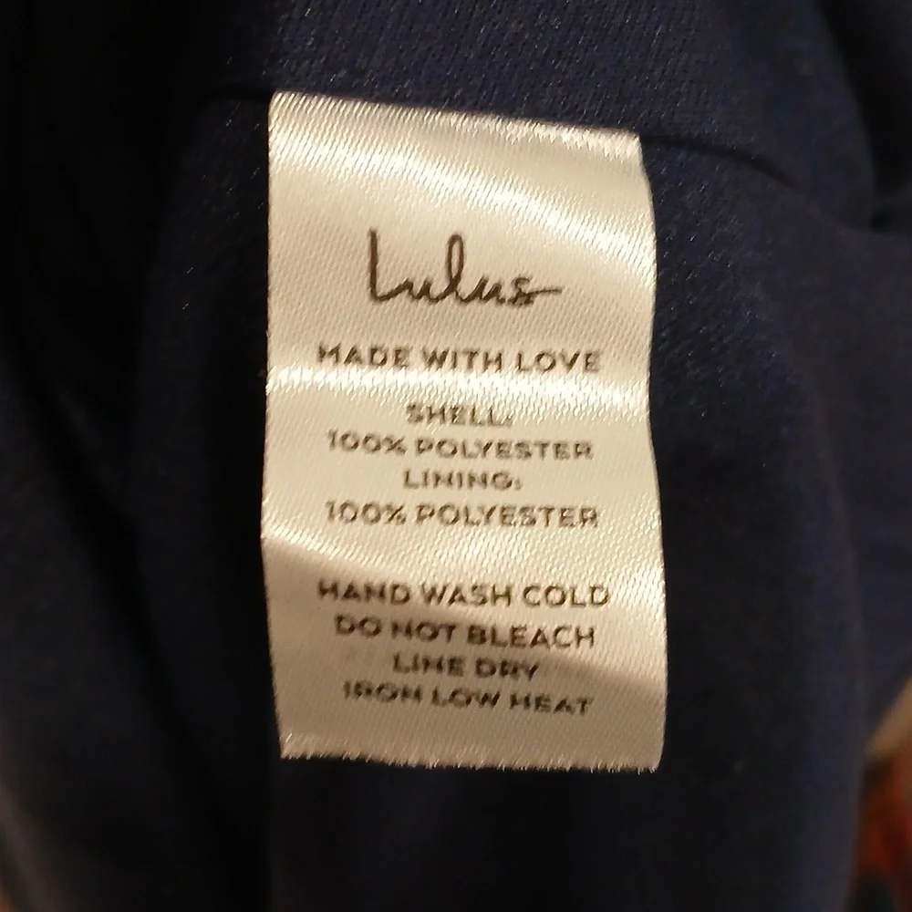 New Lulus Soiree Celebration Navy Blue Ruffled Lace Up Back Maxi Dress Size XL - Picture 8 of 10